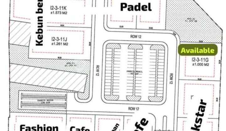 Di Sewakan Kavling Lahan Komersial Dekat Mie Gacoan dan Cafe di Harapan Indah