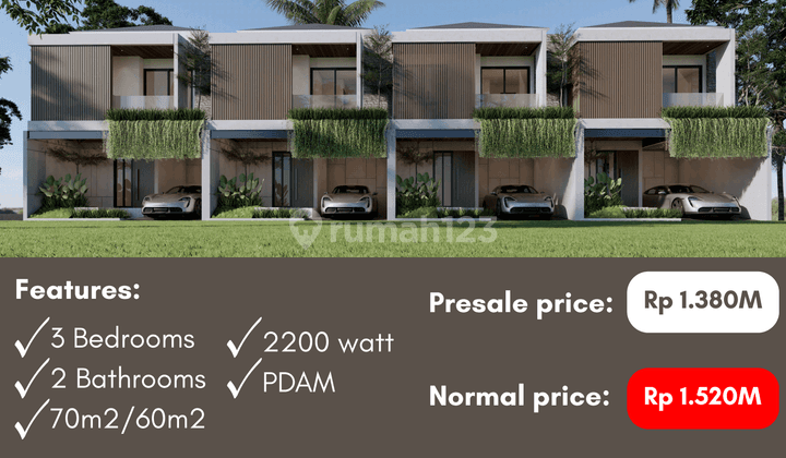 Cluster Rumah Bagus Modern Unit Terbatas Di Pusat Kota Denpasar 1