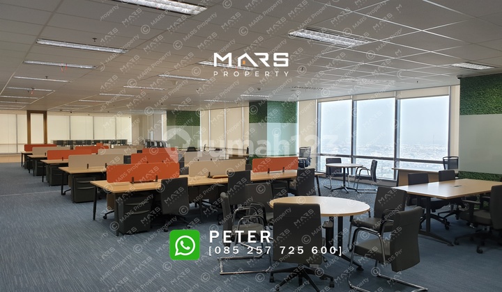 MURAH OFFICE SPACE SOHO CAPITAL SIZE 321 SQM FURNISHED