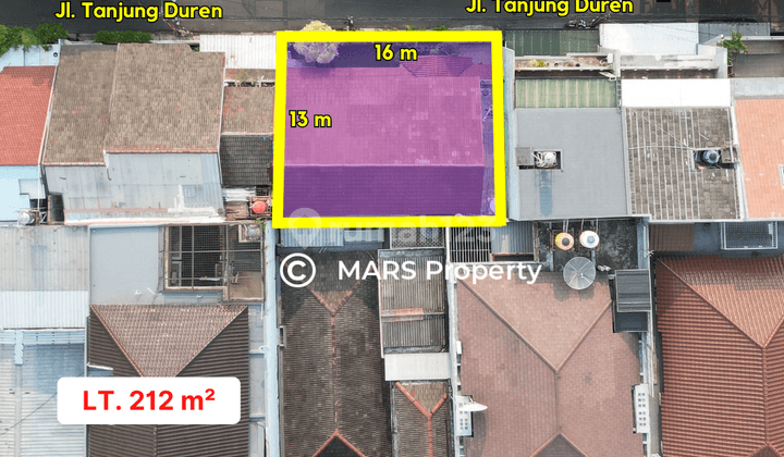 Dijual Rumah Asri At Tanjung Duren Bebas Banjir, Hitung Tanah 2