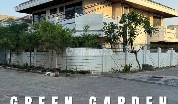 For Sale Rumah Green Garden Old House Hitung Tanah Komplek Tenang, Bebas Banjir Akses Jalan Lebar 1