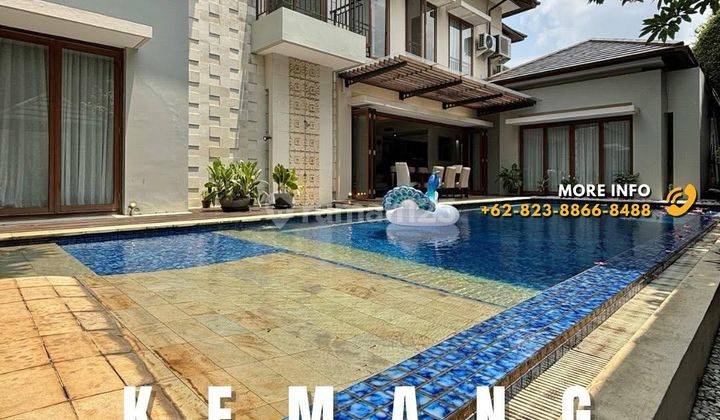 Kemang For Sale Luxury House, Design Modern Tropical, Bangunan 1.5 Lantai Terawat Dan Siap Huni 1