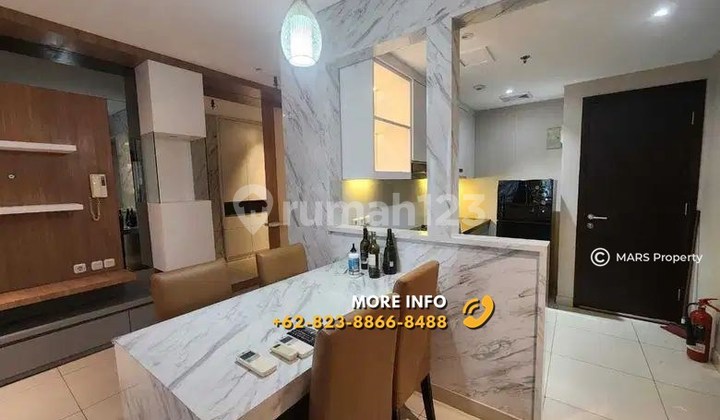 FOR SALE APARTEMEN CENTRAL PARK RESIDENCE JAKARTA BARAT 2+1 BEDROOM FURNISHED 2