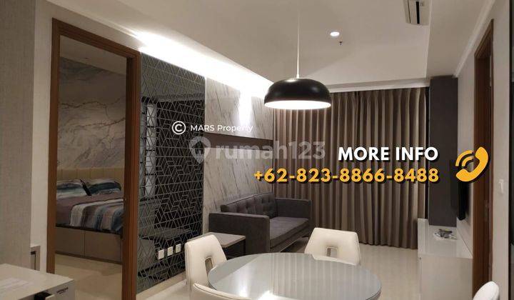 For Rent Apartemen Condo Taman Anggrek Residences 2+1 Bedroom Fully Furnished Interior  1