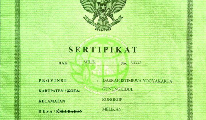 TANAH TEGALAN LUAS DIJUAL MURAH DI RONGKOP GUNUNG KIDUL 6