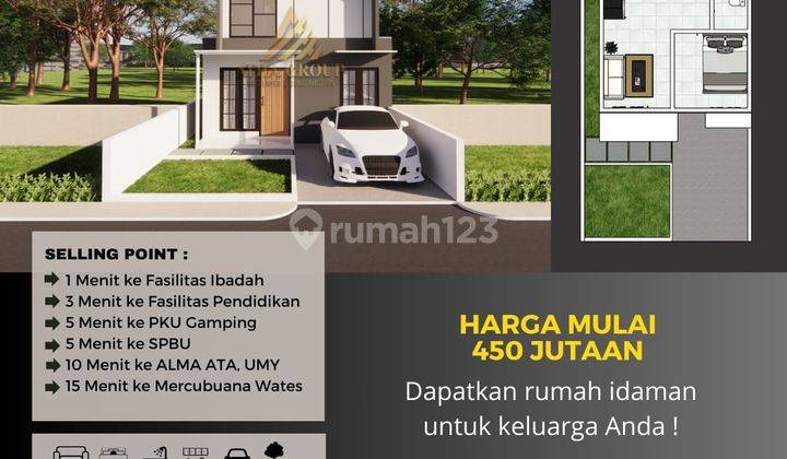 Rumah Cantik Konsep Mezzanine Dekat Umy Di Gamping, Sleman 2