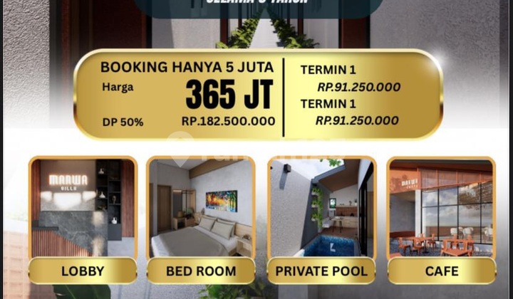 Villa Murah dengan Private Pool Dekat Stadion Maguwoharjo