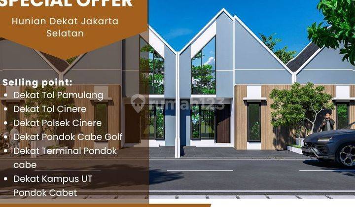 Beli Sekarang Mumpung Harga Diskon, Rumah Mezzanine 399 Juta, Lokasi Strategis Dekat Ciputat, Cinere, & Universitas Terbuka! 1