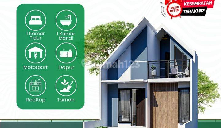 Beli Sekarang Mumpung Harga Belum naik, Rumah Balkon Rooftop Dekat Tol Cinere dan Pamulang! 1