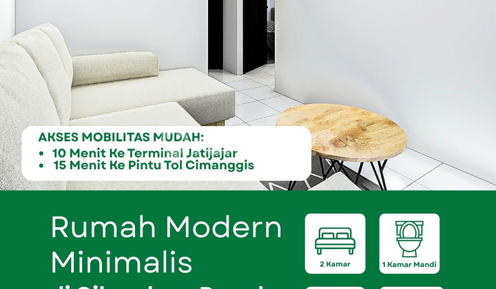 Rumah Baru Dekat Pintu Tol Cimanggis All In Biaya Surat Surat, SHM 2