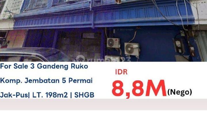 Ruko 3 Unit Gandeng Di Komplek Jembatan Lima Permai Duri Pulo Jakpus 2