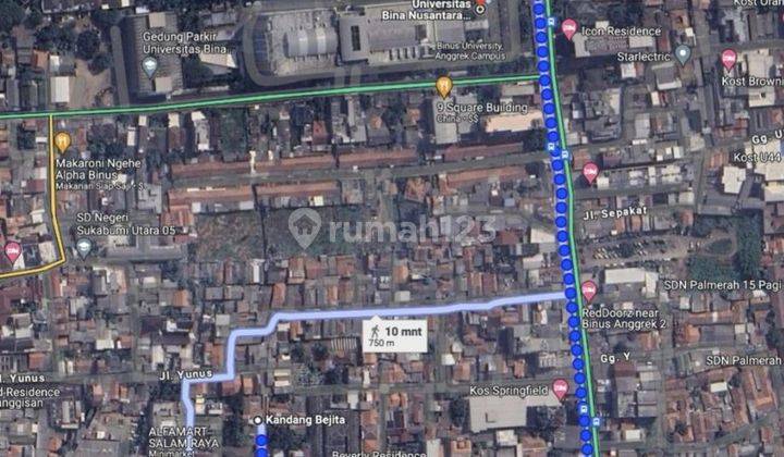 TANAH UNTUK BANGUN KOST 9 MENIT JALAN KE BINUS KEMANGGISAN JAKARTA BARAT 2