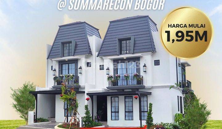 Launching Rumah Baru Hook  2 Lantai Lt 200m2 + Attic  Hook Cluster Produk Terbaru Sumarecon Bogor Jawa Barat 2