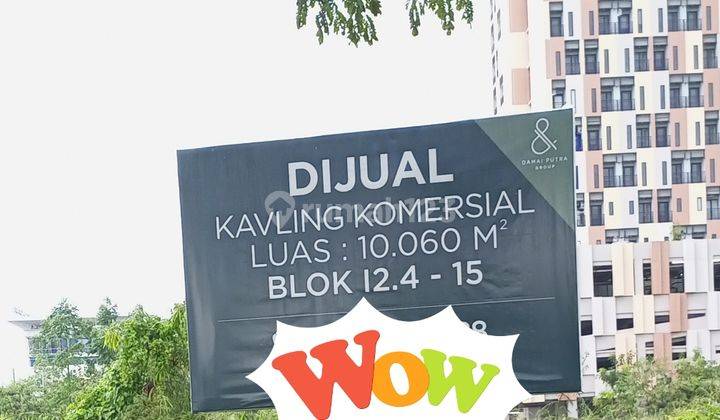 Kavling Komersial Strategis 1000m2 Pinggir Jalan Utama Pusat Scbd Harapan Indah Bekasi  2