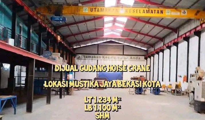 Gudang Murah 1100m2 Ada Hoise Crain  Mustika Kaya Bekasi 2