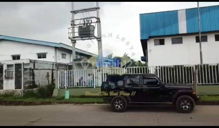 Jual Murah Tanah + Gudang LT 3000 m Ada Bangunan LB 1200 Kawasan Industri Tiga Raksa Tangerang 1