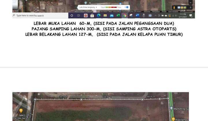 BU Cepat Tanah Strategis Pinggir Jalan 4,1ha Harga 50% Di Bawah NJOP Siapa Cepat dapat Kelapa Gading Jakarta Timur  2