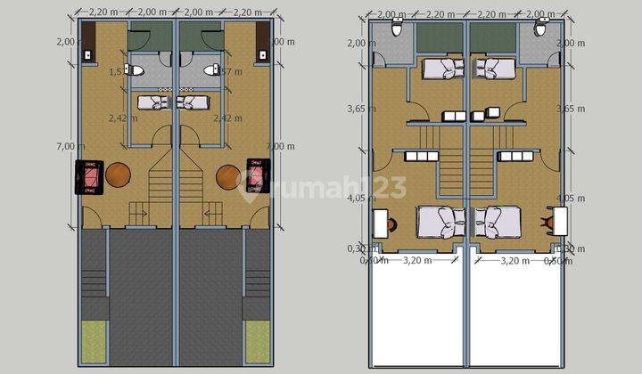 Rumah 2 Lantai Baru Minimalis Modern Murah Strategis Rawalumbu Bekasi  2