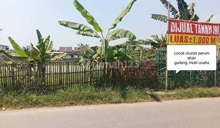 Tanah Komersil 11 ha pinggir jalan di Jl Raya Taruma jaya bekasi 1