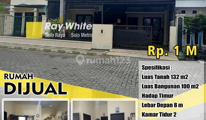 Dijual Rumah Solo Baru Cluster Siap Huni Dekat Mall 1