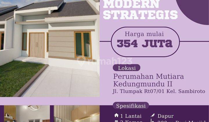 Rumah di Jalan Kedungmundu Baru Hadap Utara  1