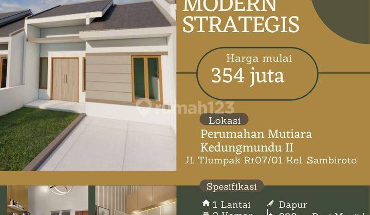 Rumah Strategis baru di Kedungmundu Shm 1