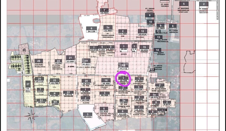 Tanah Kavling Hook Area Terdepan Budi Texindo Di Kawasan Industrial Park Cikande Serang