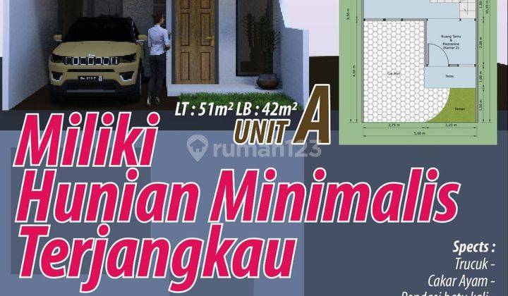 Rumah Murah Menzanin deket LRT ciracas 1