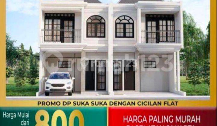 Rumah 2 lantai gaya eropa deket RS bhayangkara brimob 1