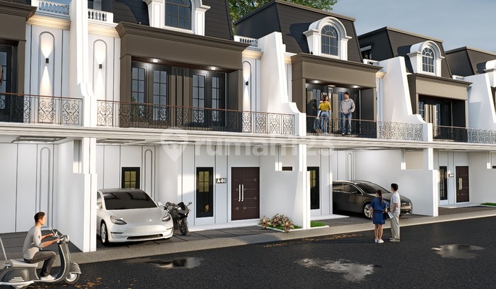 Rumah Gaya Eropa 3 Lantai 5 Menit Tol Kukusan Perbatasan Jaksel 2