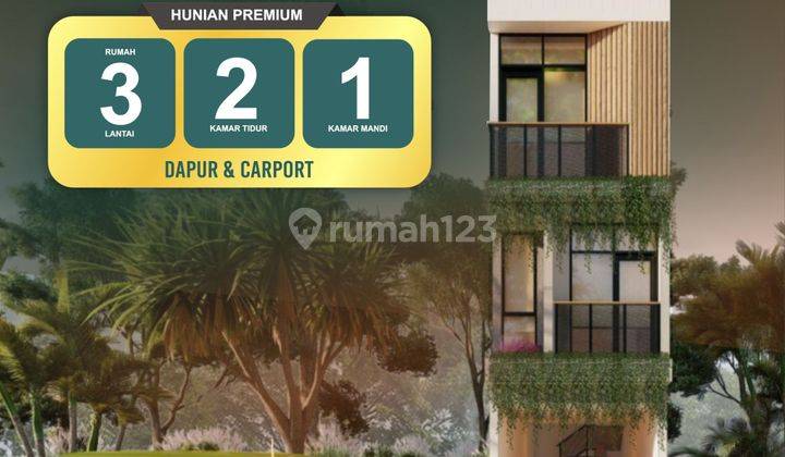 Rumah Minimalis 3 Lantai Deket Tol Bambu Apus/Setu 1