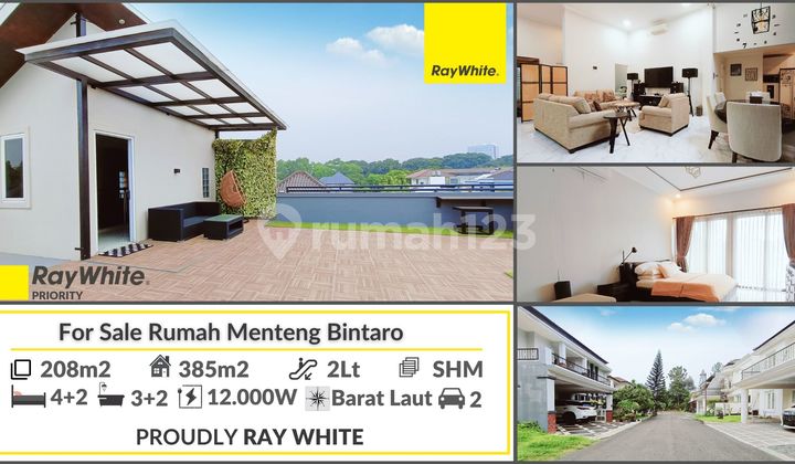 Rumah Mewah Minimalis Modern dengan Rooftop Estetik di Cluster Menteng Bintaro Jaya