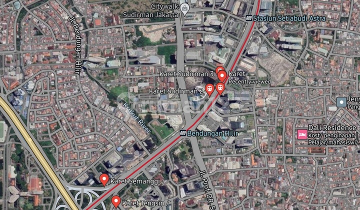 Tanah & Rumah di Karet Pasar Baru, Tanah Abang, dekat Sudirman 