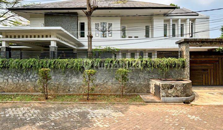 Kemang Rumah Mewah Hadap Taman Dalam Komplek Jalan Lebar  2