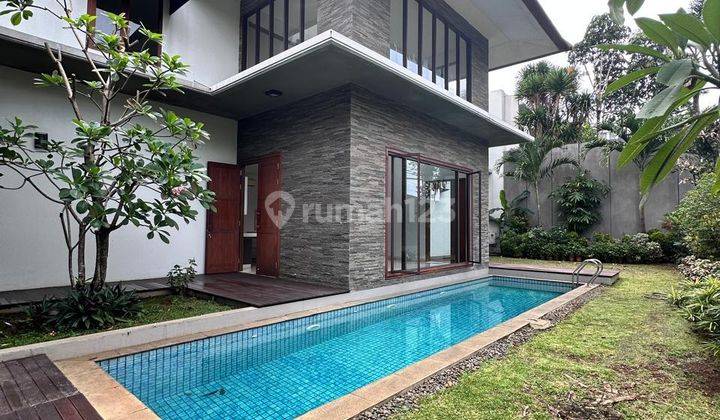 Kemang Modern Tropical House Unit A Posisi Hoek Lokasi Tenang  1