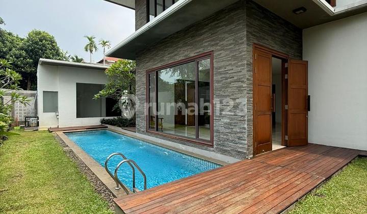 Kemang Modern Tropical House Siap Huni Lokasi Nyaman Posisi Hoek  2