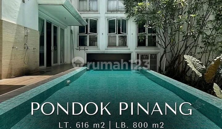 Pondok Pinang Modern Classic House Halaman Luas 