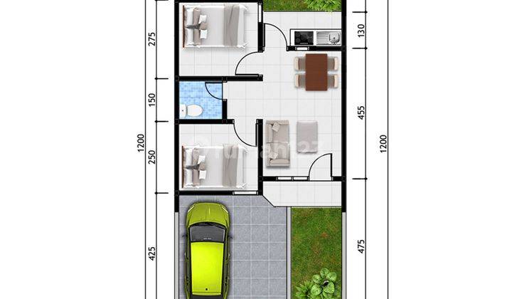 Rumah Baru SHM Terdekat dari Semarang, di Kaliwungu, Kendal, FREE AC 2