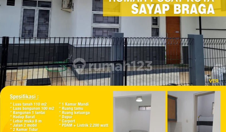 Disewakan Rumah di SAYAP BRAGA  2