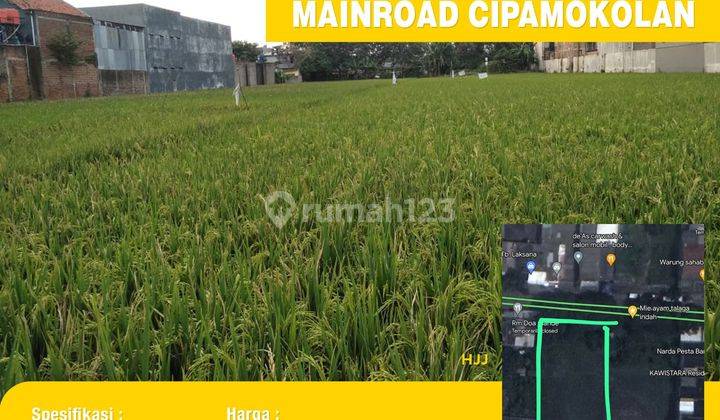 Dijual Tanah di Cipamokolan Mainroad 1