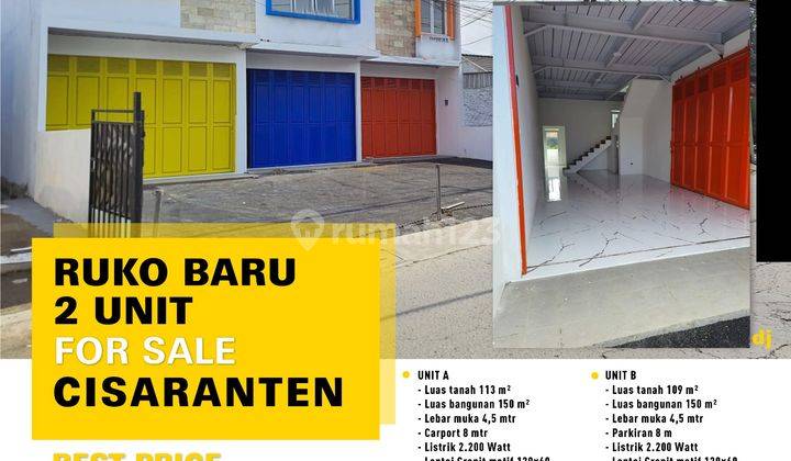Dijual 2 Unit Ruko Baru di Cisaranten  1