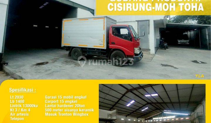 *For Sale/For Rent Jarang Ada Gudang Cisirung Moch Toha* 2