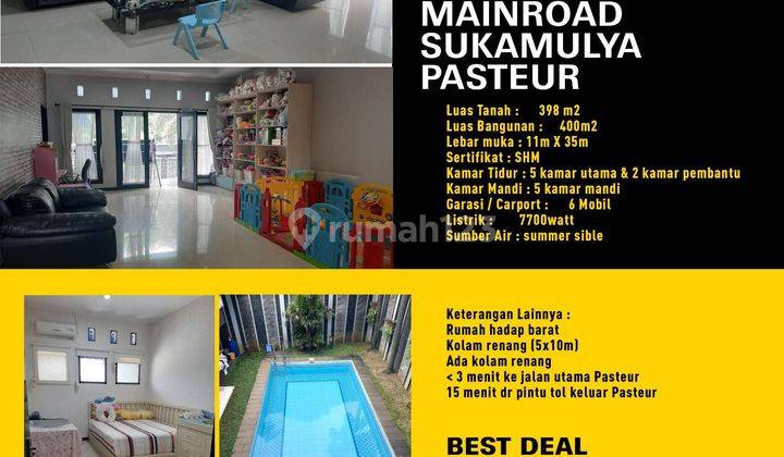 *Dijual Rumah Lux Main Road Sukamulya (Sayap Pasteur)* 2