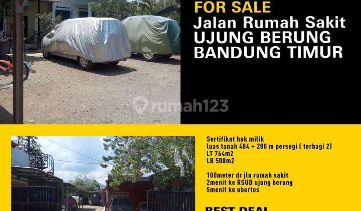 *Dijual Rumah Dengan Halaman Luas Jl Rumah Sakit Ujung Berung* 1