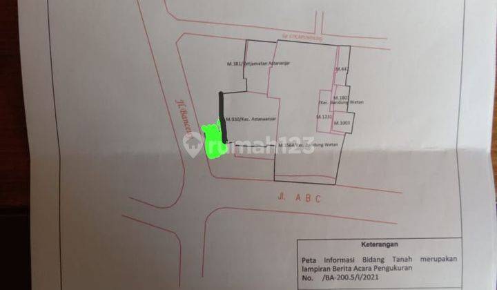 Dijual Kilat Tanah Pusat Kota Area Braga Banceuy Bandung 2