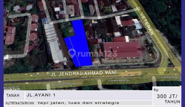 Disewakan Tanah Di Jl Ayani 1 Dekat Pusat Kota 1