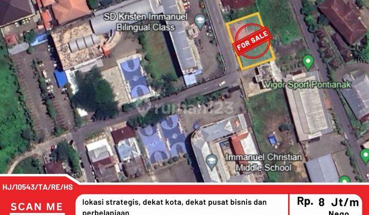 Jual Cepat Tanah di Jln. Immanuel, Seberang Sd Kristen Ibc 1