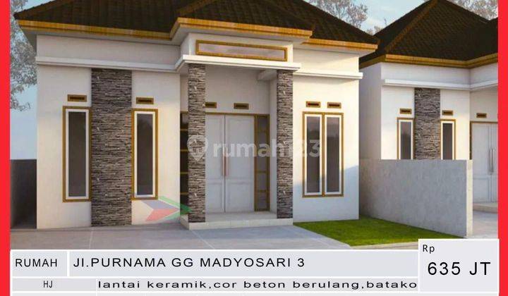  Dijual Rumah Jl. Purnama Gg Madyosari 3 1