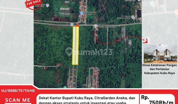 Tanah di Jl. Angkasa Pura, Kubu Raya SHM 16.063 m² 1