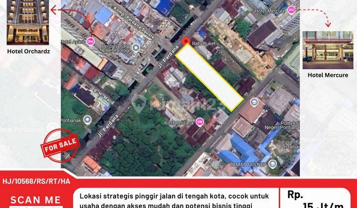 Tanah di Jl. Perdana, Pontianak SHM 2.700 m² 1